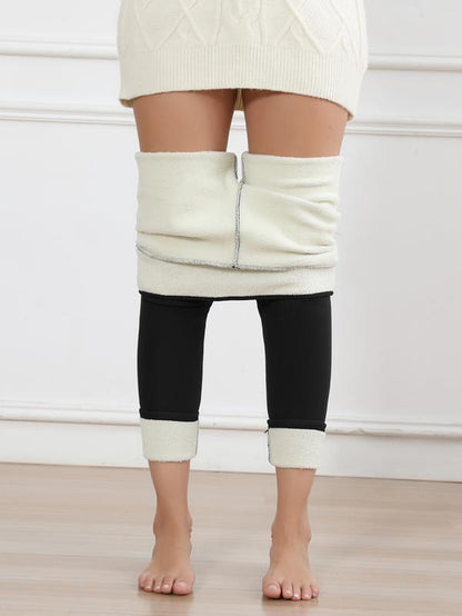 Leggins de Invierno Cálidos Forrados en Polar de Cintura Alta para Mujeres 3PCS 