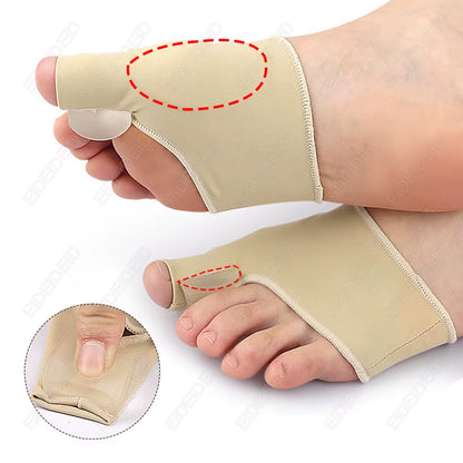 Corrector de juanetes Hallux Valgus Separador de dedos de gel de silicona