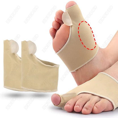 Corrector de juanetes Hallux Valgus Separador de dedos de gel de silicona