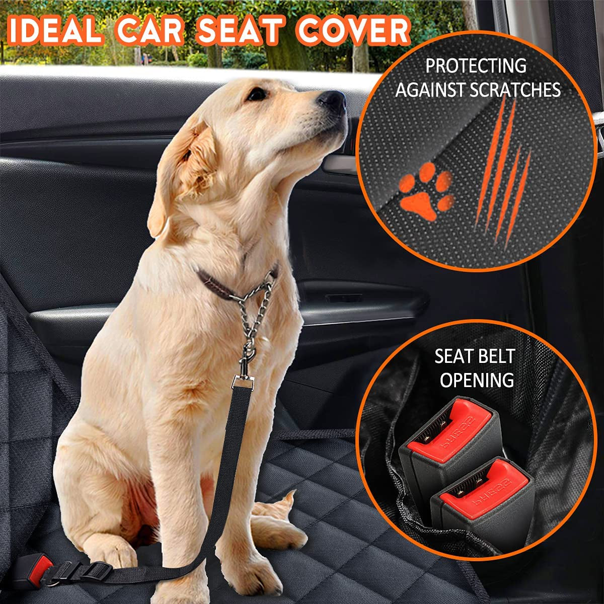 Funda de asiento trasero para perros