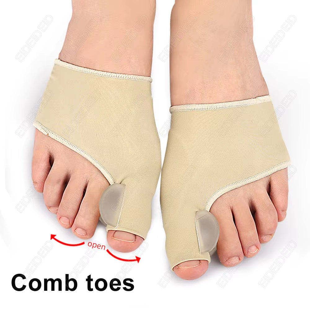 Corrector de juanetes Hallux Valgus Separador de dedos de gel de silicona