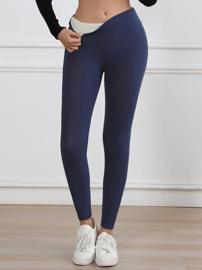 Leggins de Invierno Cálidos Forrados en Polar de Cintura Alta para Mujeres 3PCS 